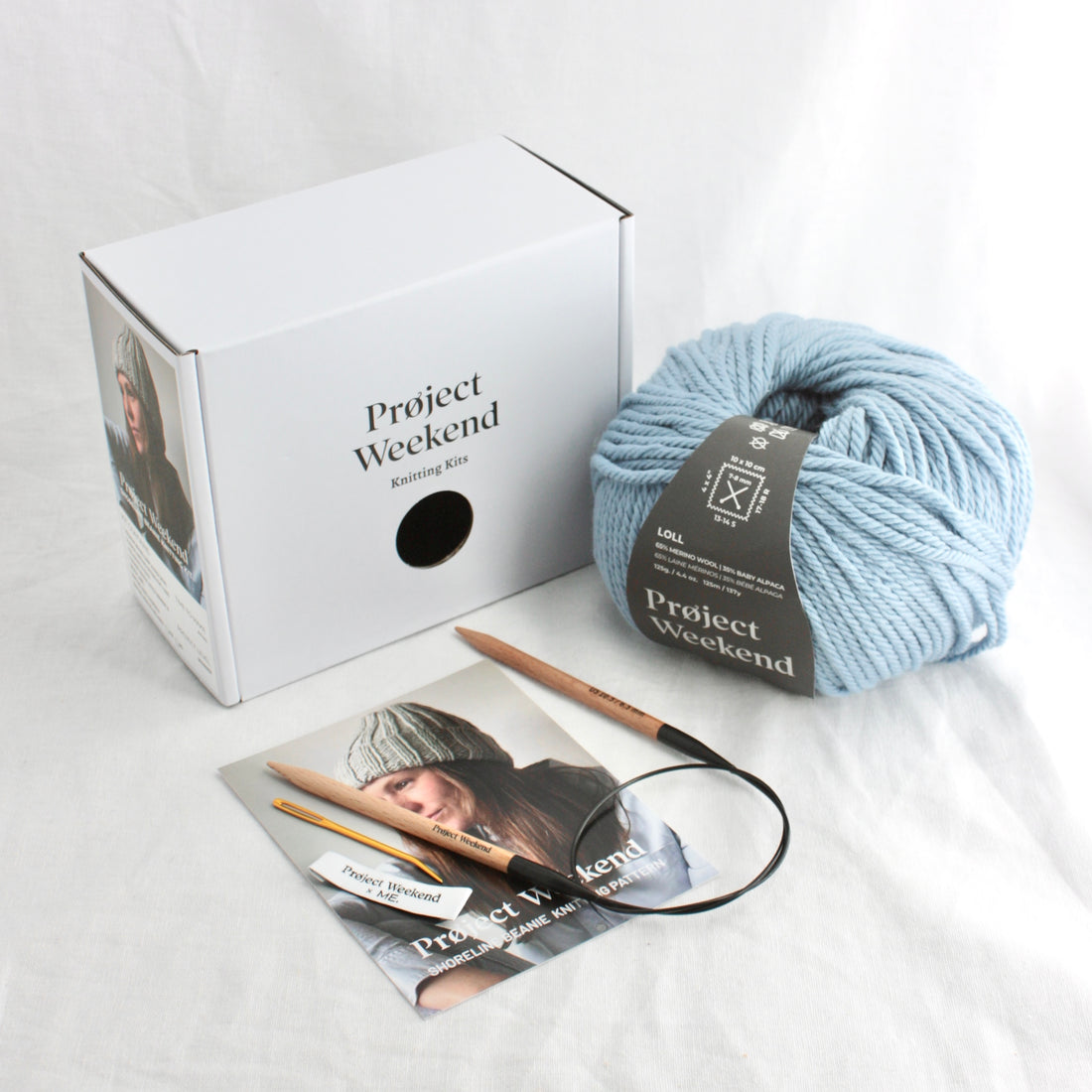 Shoreline Beanie | Learn To Knit Kit | Project Weekend