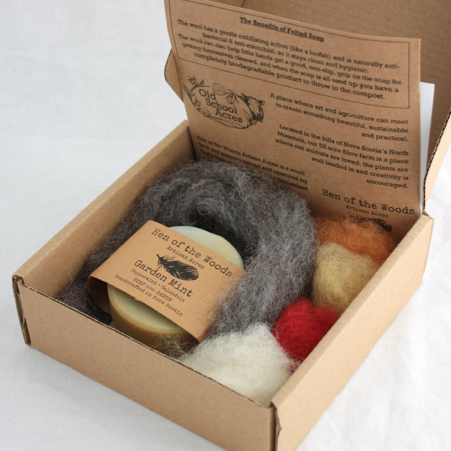 DIY Felted Soap Kit | Old School Acres & Hen of the Woods