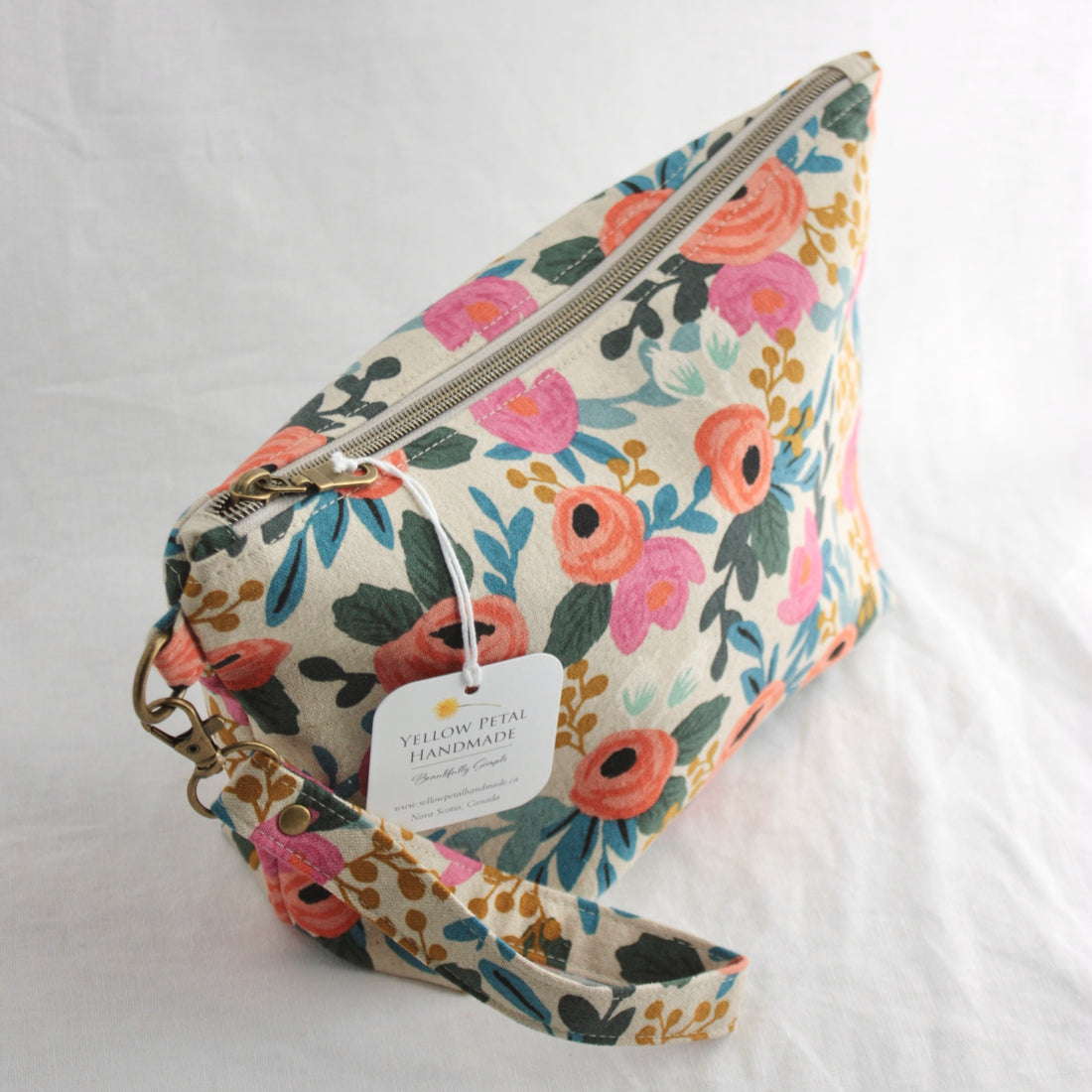 Small Zippered Project Bag | Yellow Petal Handmade