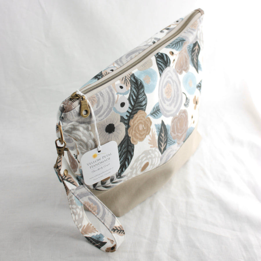 Large Zippered Project Bag | Yellow Petal Handmade