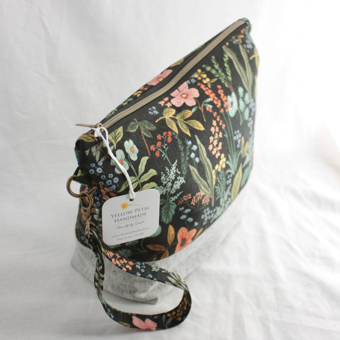 Large Zippered Project Bag | Yellow Petal Handmade