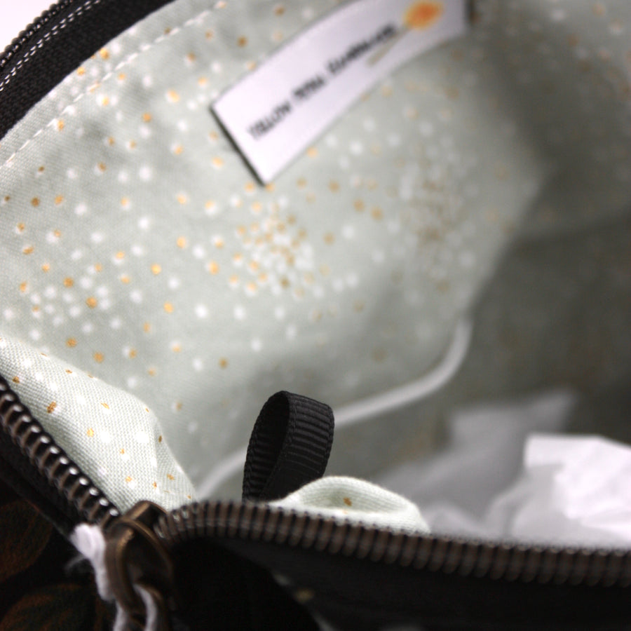 Large Zippered Project Bag | Yellow Petal Handmade