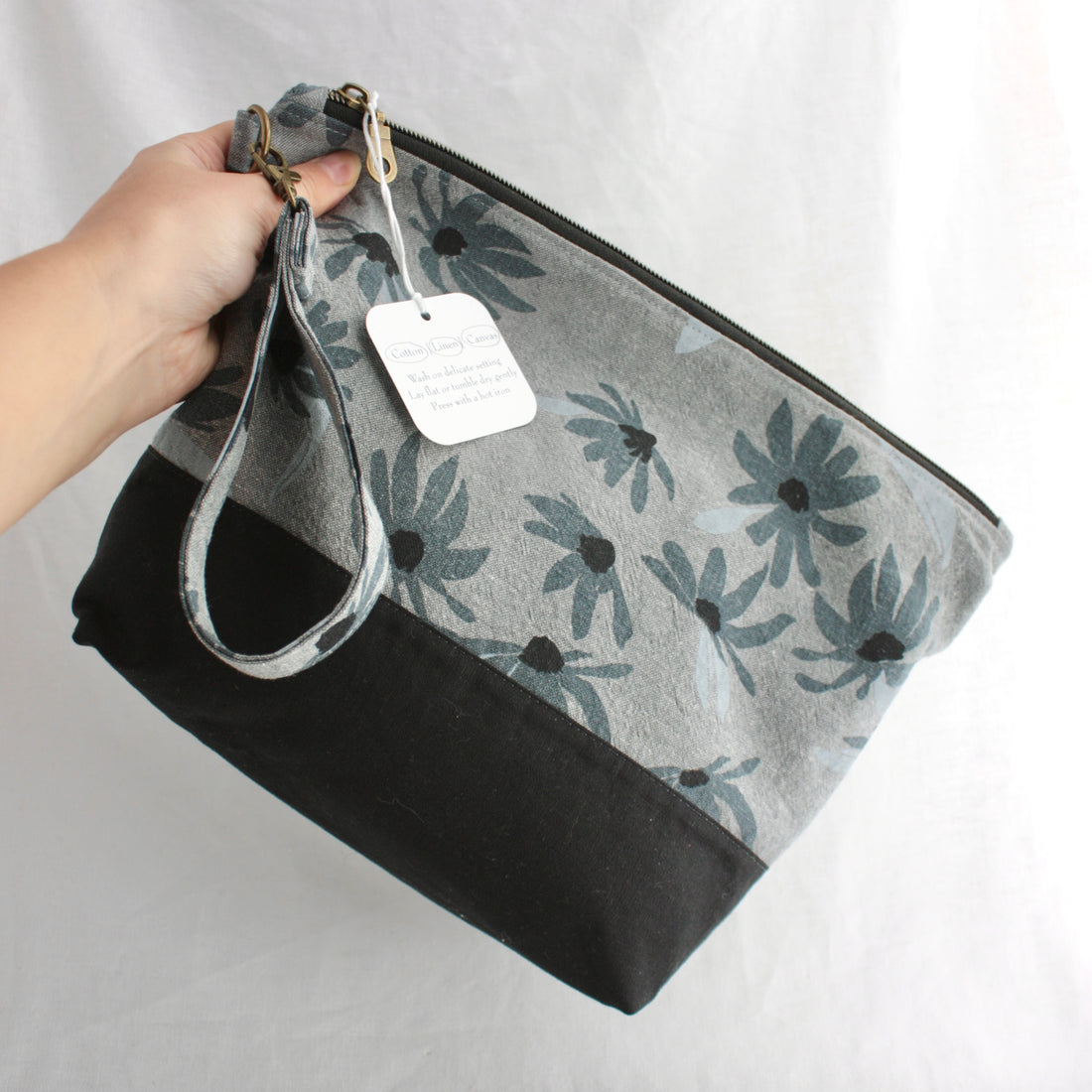 Large Zippered Project Bag | Yellow Petal Handmade