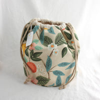 Large Bucket Project Bag | Yellow Petal Handmade