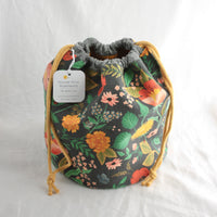 Large Bucket Project Bag | Yellow Petal Handmade