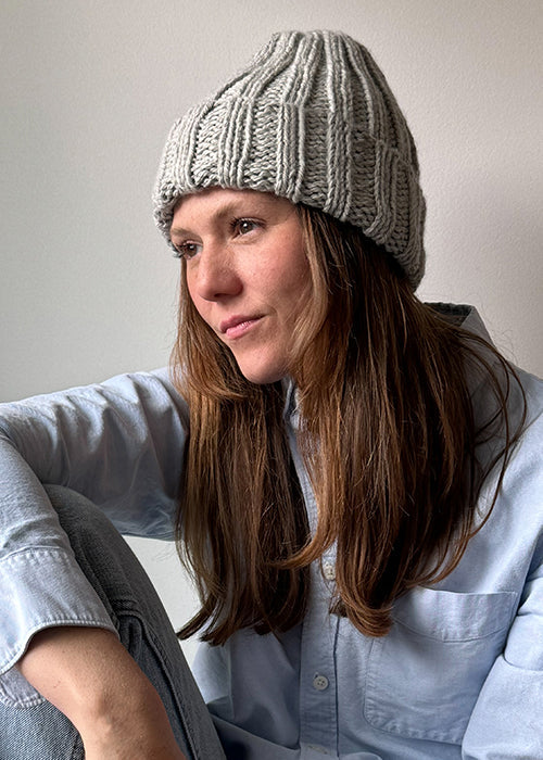 Shoreline Beanie | Learn To Knit Kit | Project Weekend