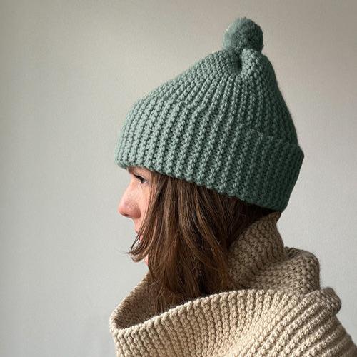 Classic Pom Pom Beanie | Learn To Knit Kit | Project Weekend