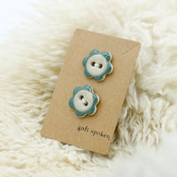 Handpainted Flower Buttons | Soft Spoken Co.