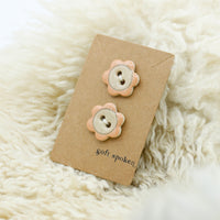 Handpainted Flower Buttons | Soft Spoken Co.