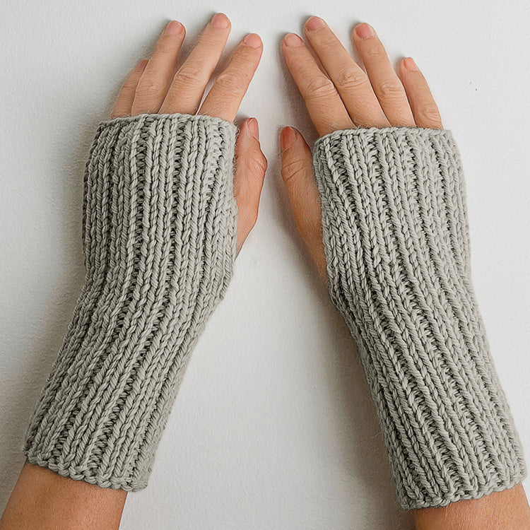 Wanderlust Wrist Warmers | Beginner Knitting Kit | Project Weekend